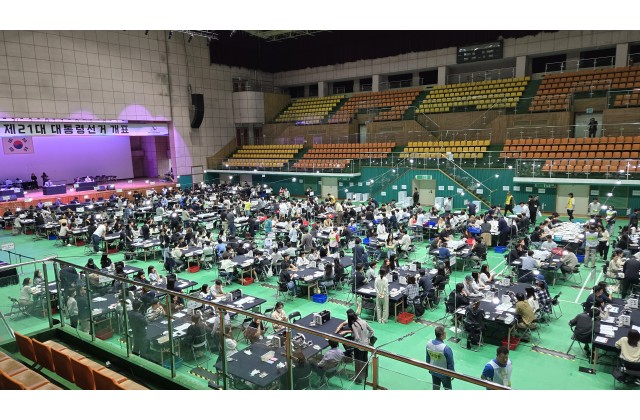 [포토] 제21대  대통령선거 평택 개표 현장